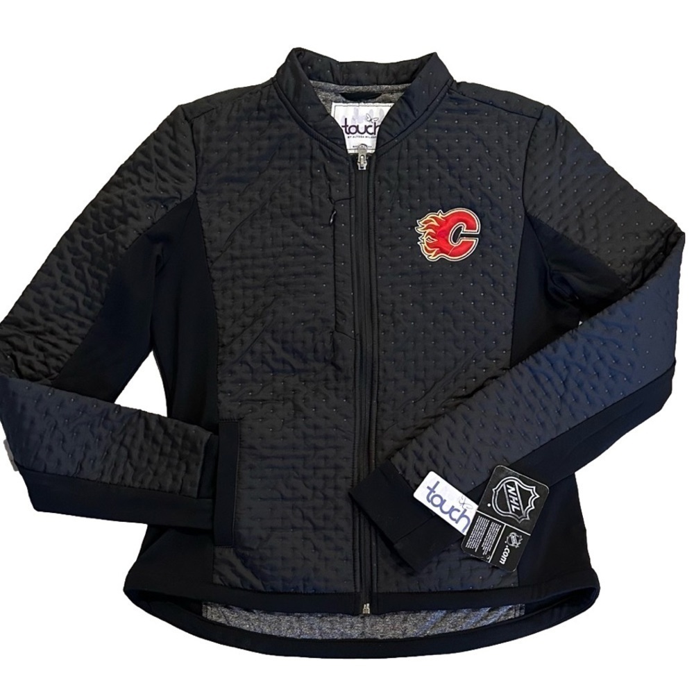 NHL Calgary Flames Touch by Alyssa Milano Jacket Size Medium Hockey